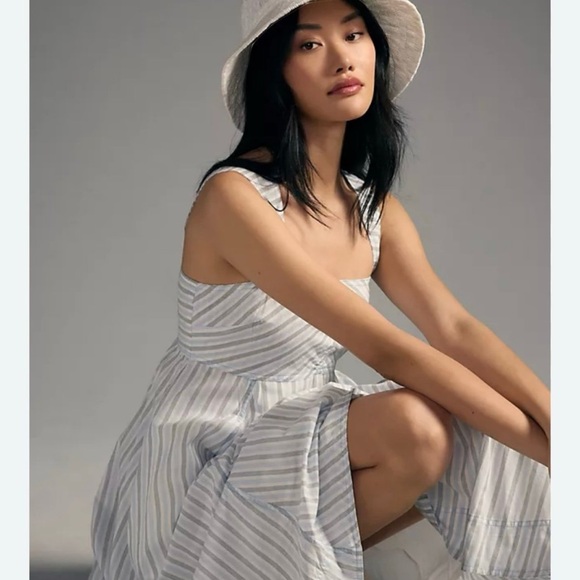 Anthropologie Dresses & Skirts - New Anthropologie Pilcro Square-Neck Babydoll Midi Dress PXS